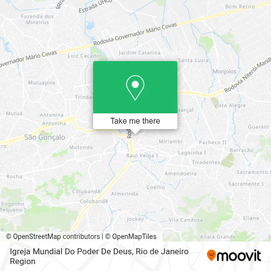 Igreja Mundial Do Poder De Deus map