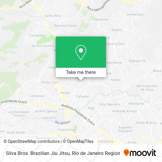 Silva Bros. Brazilian Jiu Jitsu map