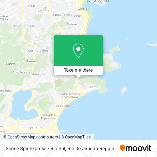 Sense Spa Express - Rio Sul map