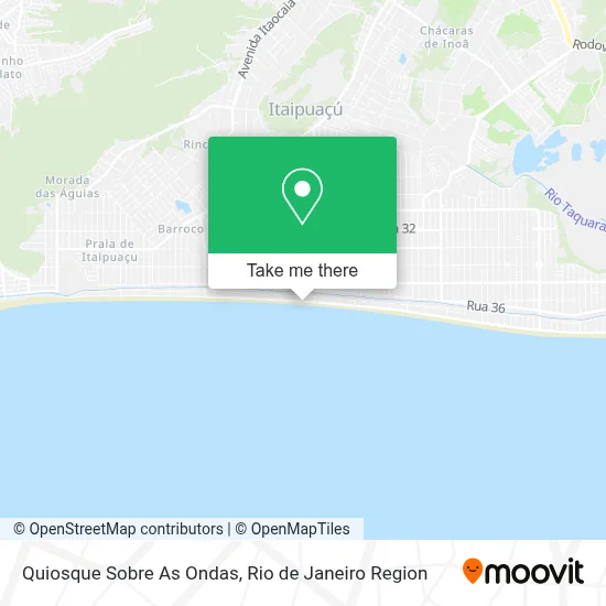 Quiosque Sobre As Ondas map