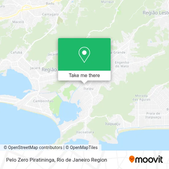 Pelo Zero Piratininga map