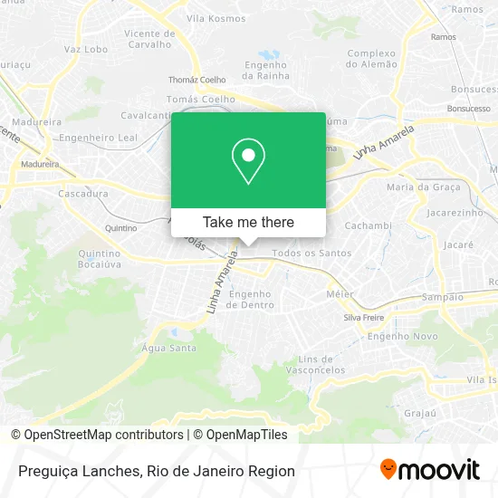 Preguiça Lanches map