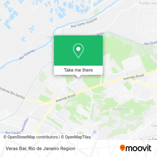 Veras Bar map