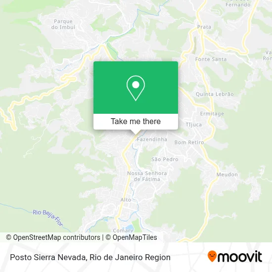 Posto Sierra Nevada map