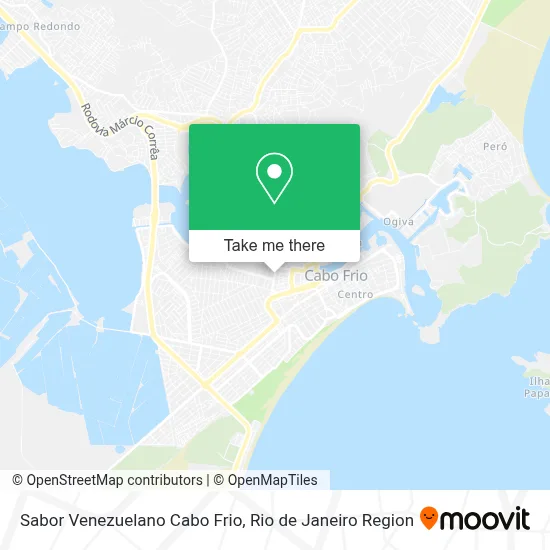 Sabor Venezuelano Cabo Frio map