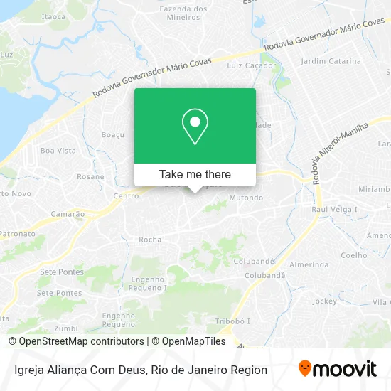 Igreja Aliança Com Deus map
