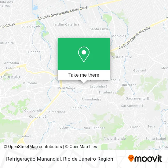 Refrigeração Manancial map