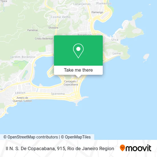 Il N. S. De Copacabana, 915 map