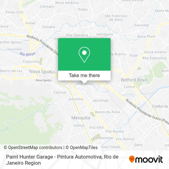 Paint Hunter Garage - Pintura Automotiva map