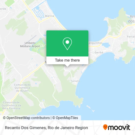 Recanto Dos Gimenes map