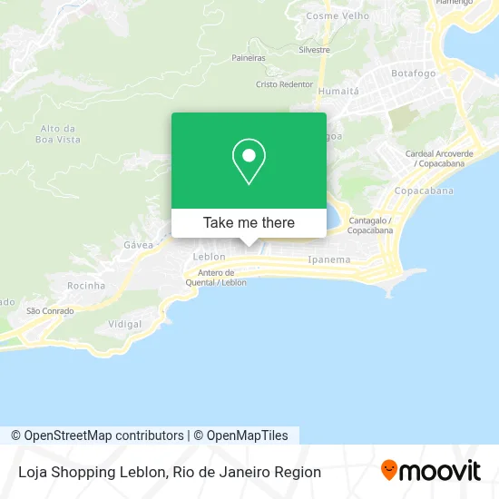 Loja Shopping Leblon map