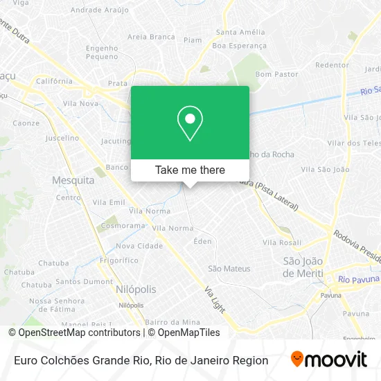 Euro Colchões Grande Rio map
