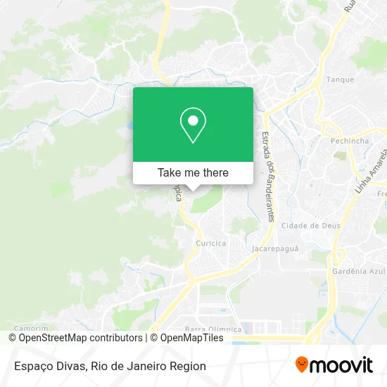 Espaço Divas map