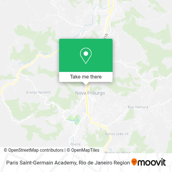 Paris Saint-Germain Academy map