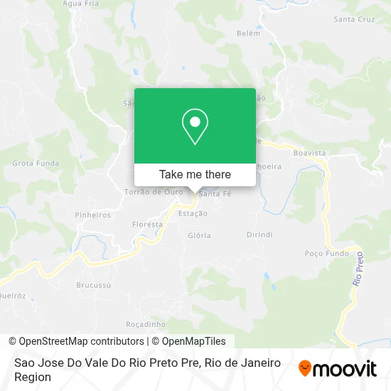 Sao Jose Do Vale Do Rio Preto Pre map