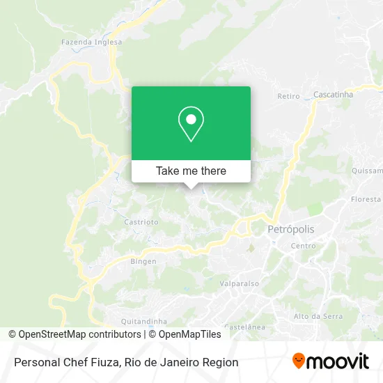 Personal Chef Fiuza map
