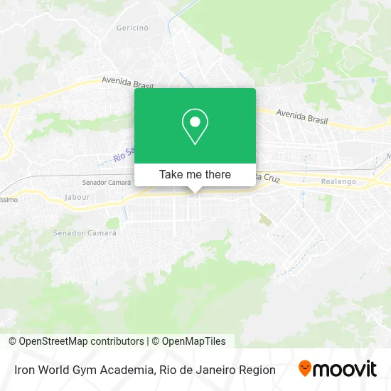 Iron World Gym Academia map