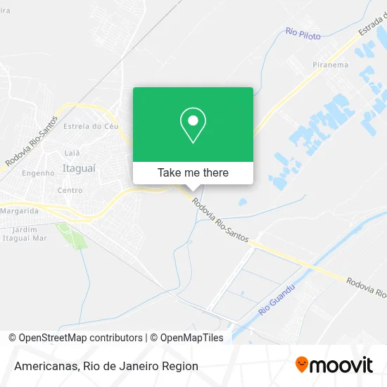 Americanas map