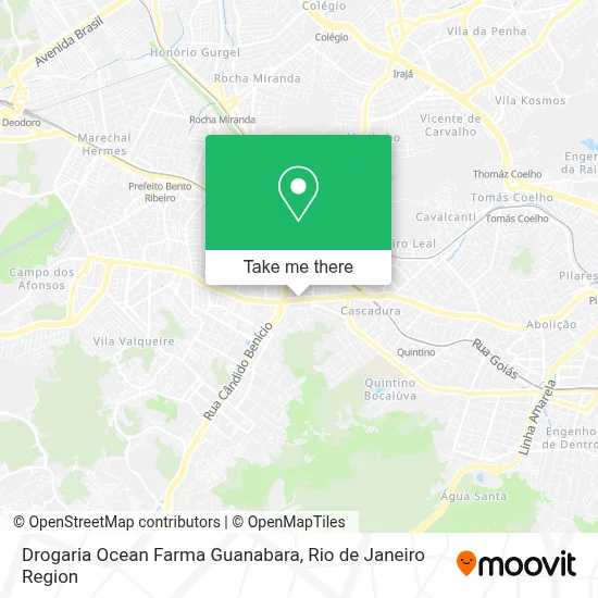 Drogaria Ocean Farma Guanabara map