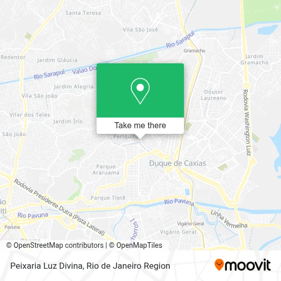 Peixaria Luz Divina map