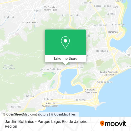 Jardim Botânico - Parque Lage map