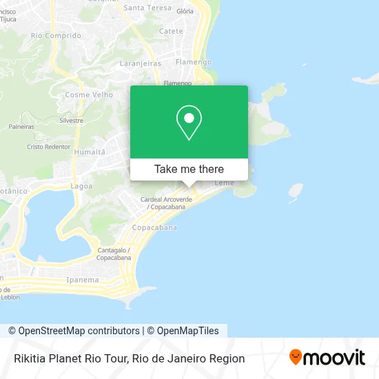 Rikitia Planet Rio Tour map