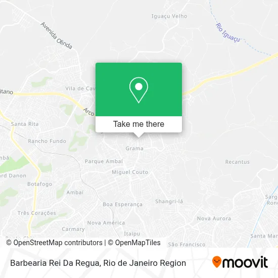 Barbearia Rei Da Regua map
