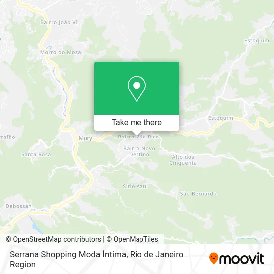 Serrana Shopping Moda Íntima map