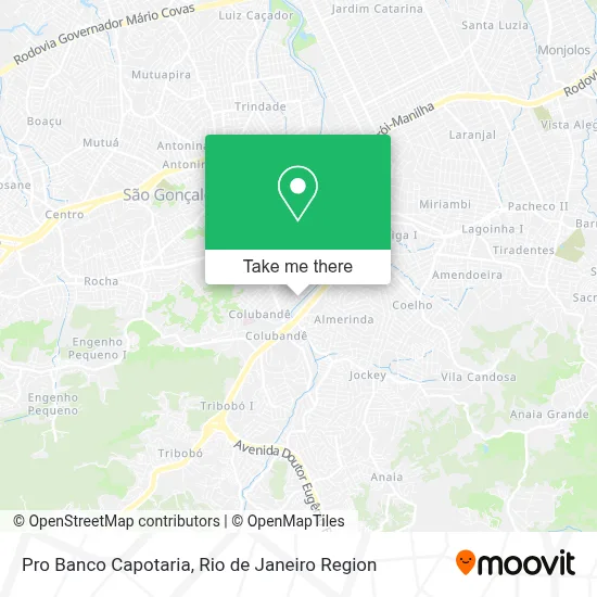 Pro Banco Capotaria map