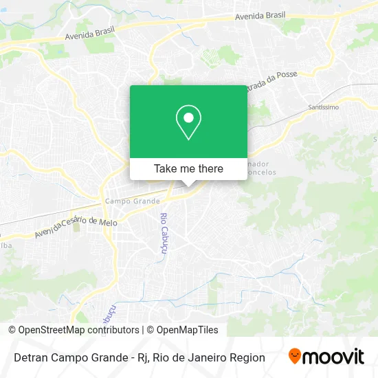 Detran Campo Grande - Rj map