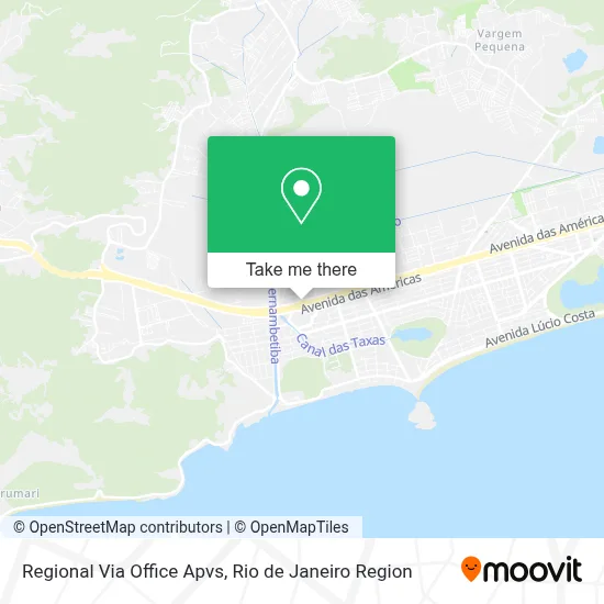 Regional Via Office Apvs map
