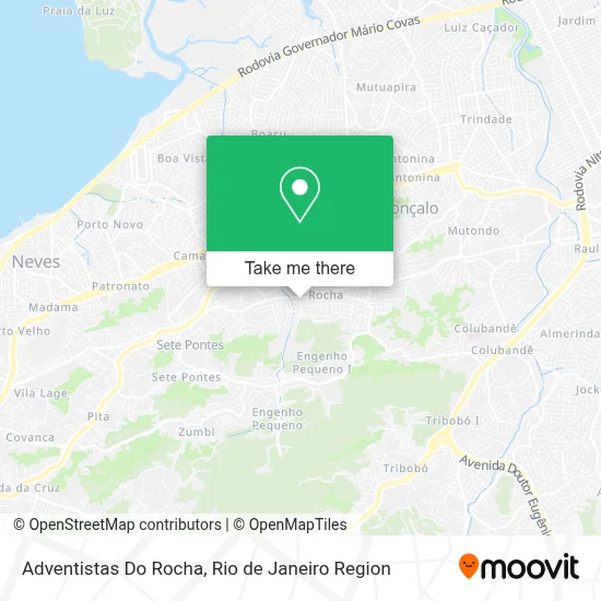 Adventistas Do Rocha map