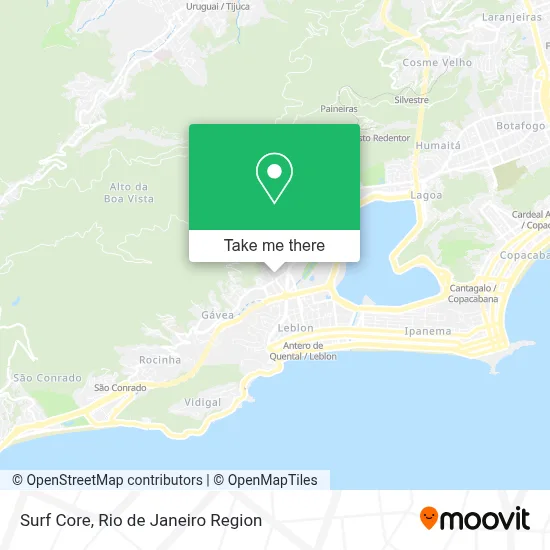 Surf Core map