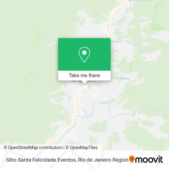 Sítio Santa Felicidade Eventos map