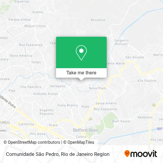 Comunidade São Pedro map