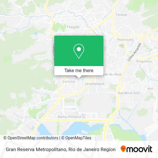 Gran Reserva Metropolitano map