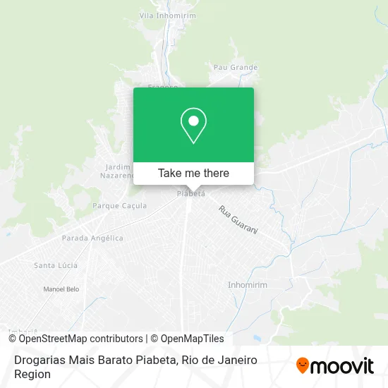 Drogarias Mais Barato Piabeta map
