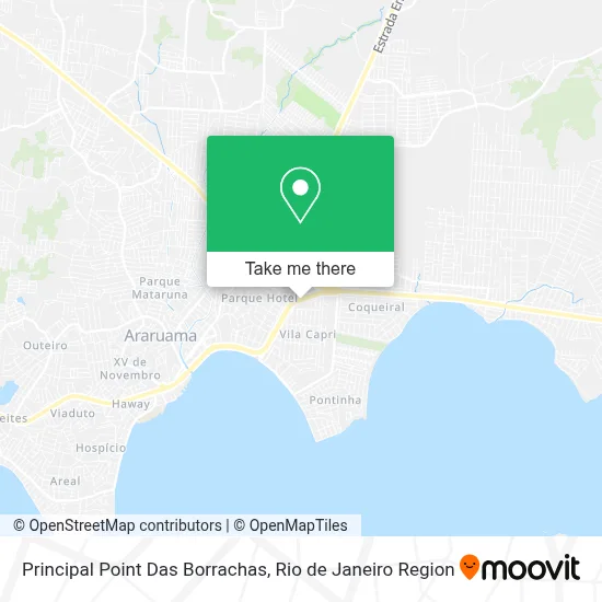 Principal Point Das Borrachas map