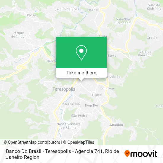 Banco Do Brasil - Teresopolis - Agencia 741 map
