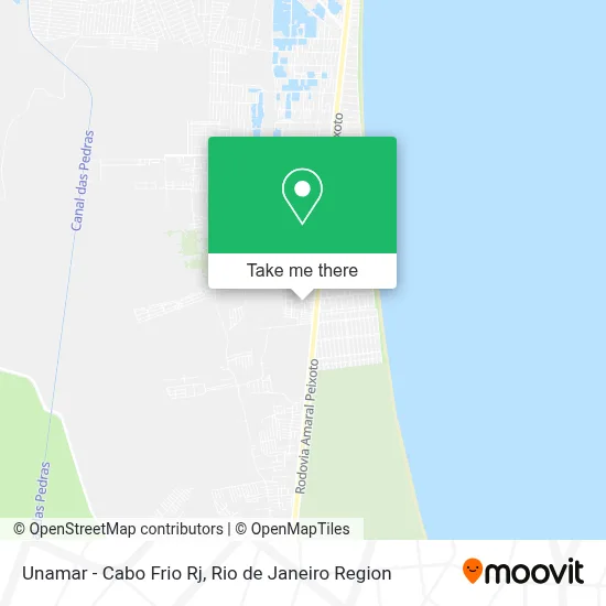 Unamar - Cabo Frio Rj map