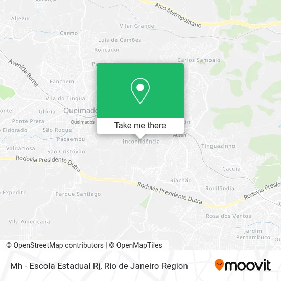 Mh - Escola Estadual Rj map