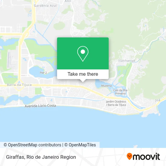 Giraffas map