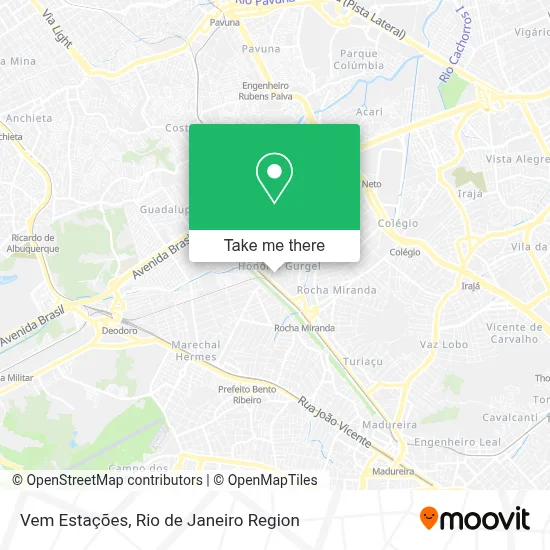Vem Estações map