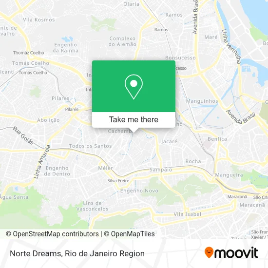 Norte Dreams map