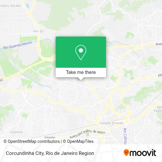 Corcundinha City map
