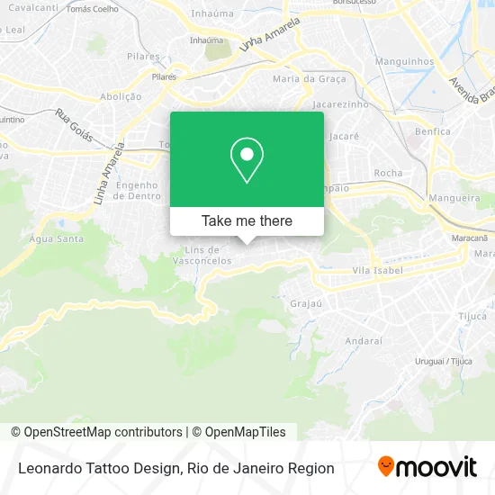 Leonardo Tattoo Design map