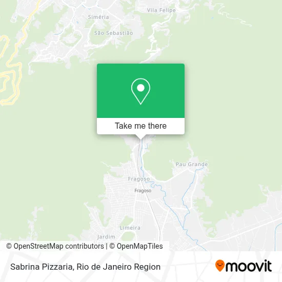 Sabrina Pizzaria map