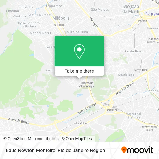Educ Newton Monteiro map
