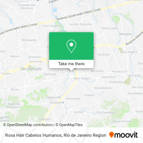 Rosa Hair Cabelos Humanos map