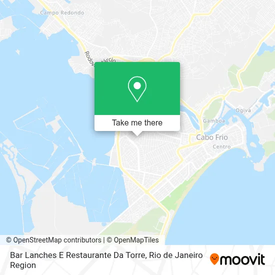 Bar Lanches E Restaurante Da Torre map